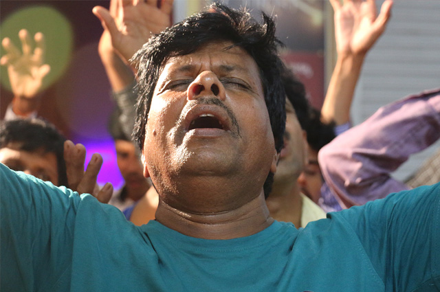 Large crowd flocked to the Night Vigil organised by Grace Ministry at Prayer Center in Mangalore, Karnataka and received Blessing, Healing, Deliverance and transformation here on Nov 04, 2017.